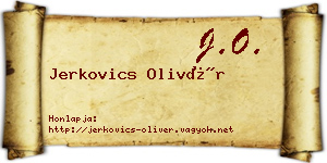 Jerkovics Olivér névjegykártya