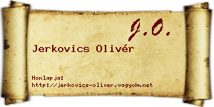 Jerkovics Olivér névjegykártya